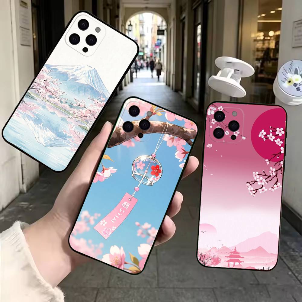 Street Fashion In Tokyo - غطاء هاتف ناعم أسود بتصميم كرتوني