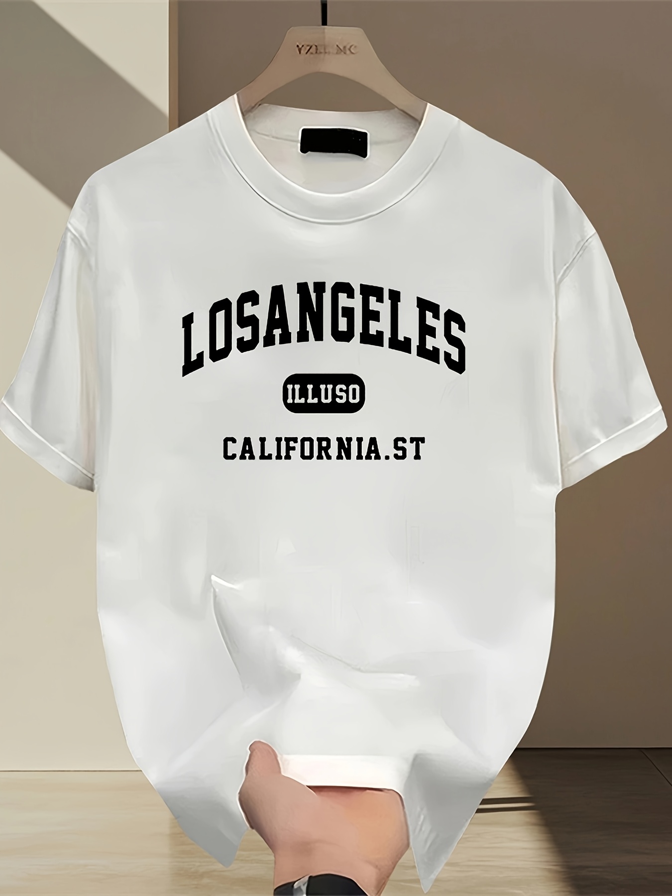 Street Fashion Los Angeles - تي شيرت بطباعة لوس أنجلوس، قميص