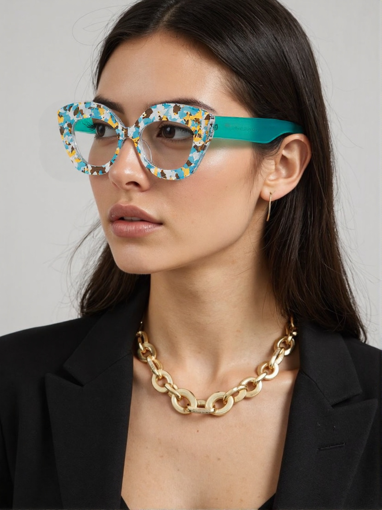 نظارات نسائية أنيقة بإطار كبير - مراجعة Fashion Street Cat وسعره