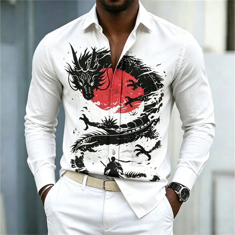 قميص رجالي جديد لعام 2026 بنمط - مراجعة Street Fashion For Man وسعره