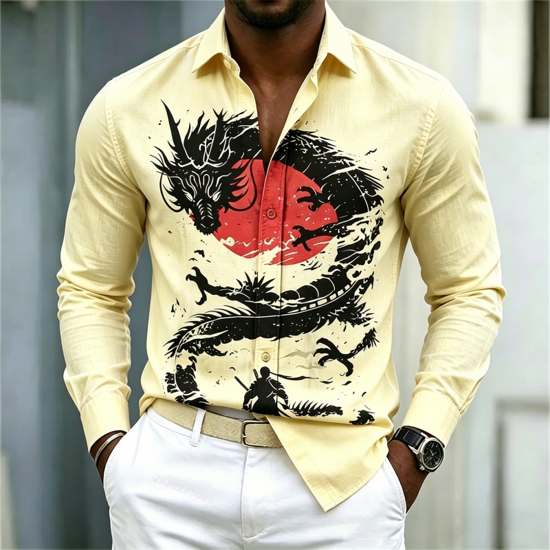 قميص رجالي جديد لعام 2026 بنمط - مراجعة Street Fashion For Man وسعره