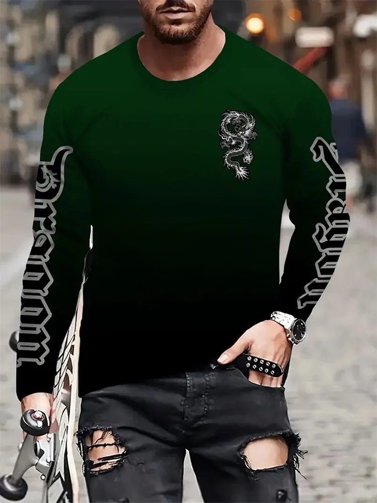 تي شيرت رجالي بأكمام طويلة ويا - مراجعة Street Fashion For Man وسعره