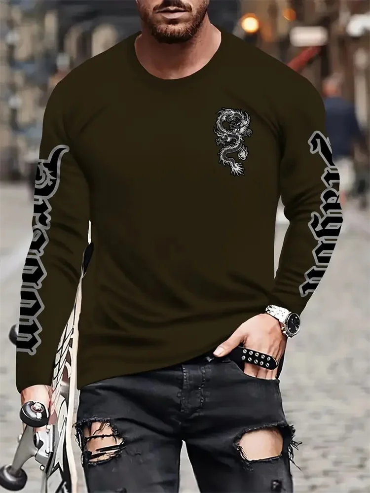 تي شيرت رجالي بأكمام طويلة ويا - مراجعة Street Fashion For Man وسعره
